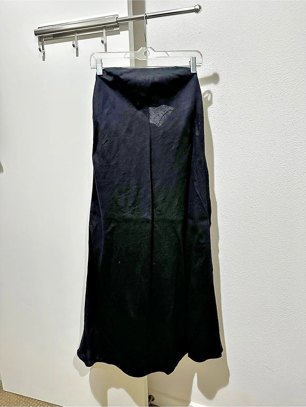 Banana Republic Black Linen Blend Strapless Maxi Dress 🖤